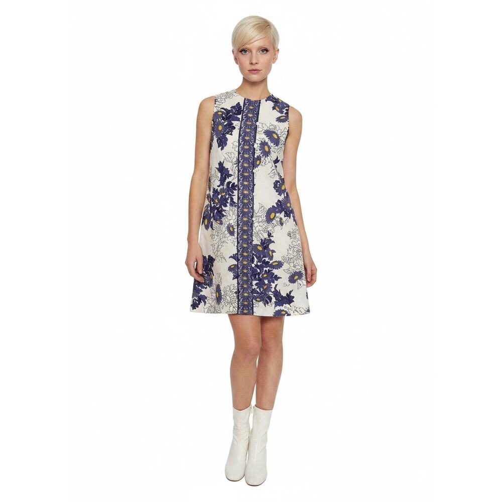 Vintage Miss Shaheen 60s/70s Mod Daisy Shift Dress